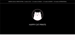 Desktop Screenshot of happycatprints.com