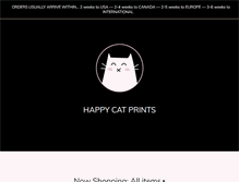 Tablet Screenshot of happycatprints.com